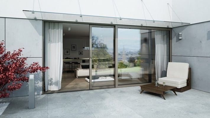 Kozijnen schuin model op maat aluminium glas aluprof windowlux vliesgevel